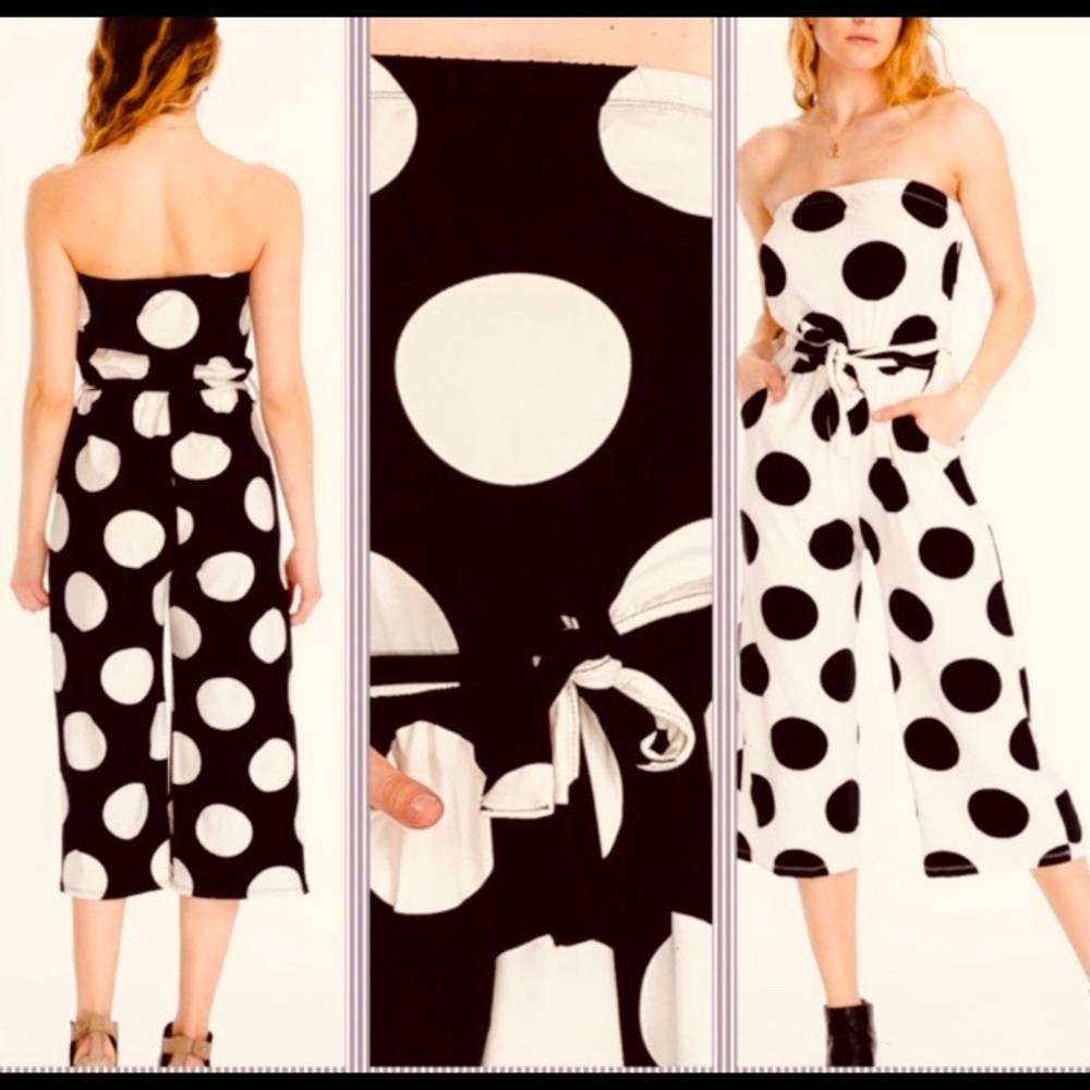 Capella new polka dot jumpsuit. New item.